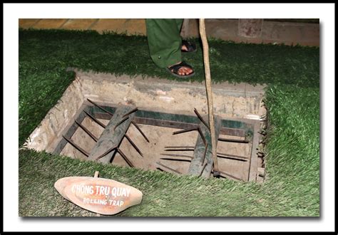 punji traps vietnam war.